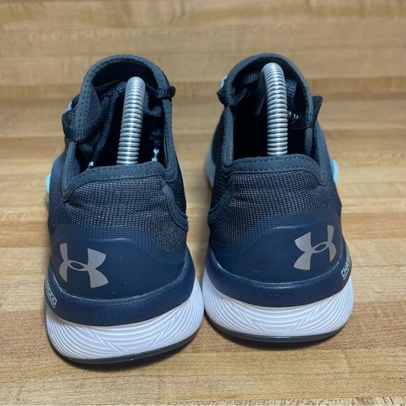Under Armour Cages Threadborne Push TR Womens 9 Blue Running Shoes Sneakers - Picture 4 of 7